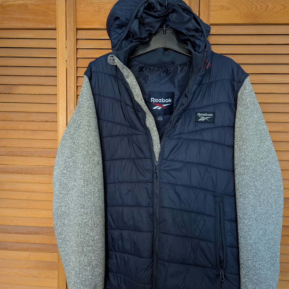 Reebok hooded hybrid vest jacket